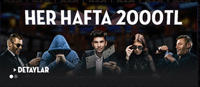 her hafta 2000 TL bonus aln!