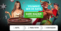 600 TL'ye kadar yelik bonusu ve 100 free spin aln!